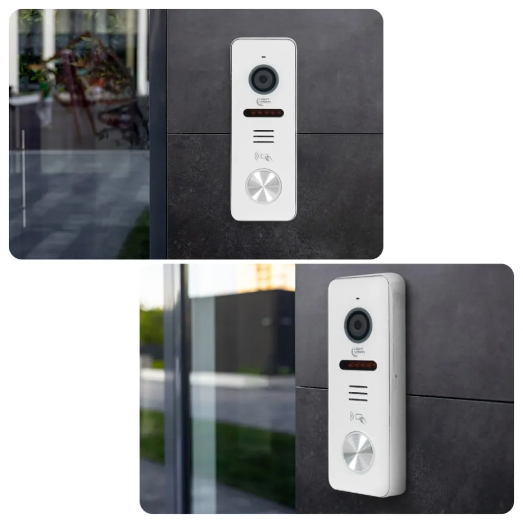 Комплект відеодомофона Light Vision: домофон 7" Amsterdam FHD Grey та відеопанель RIO FHD(RF) White- Фото 4